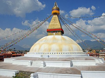 チベット仏教の聖地ボダナート<br>
(ネパール･世界遺産)